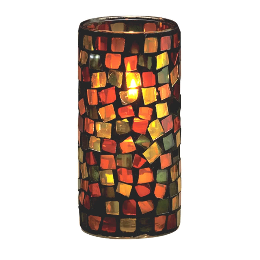 sterno products 80160 rioja hurricane 2 7 8 x 6 earthtone glass liquid candle holder