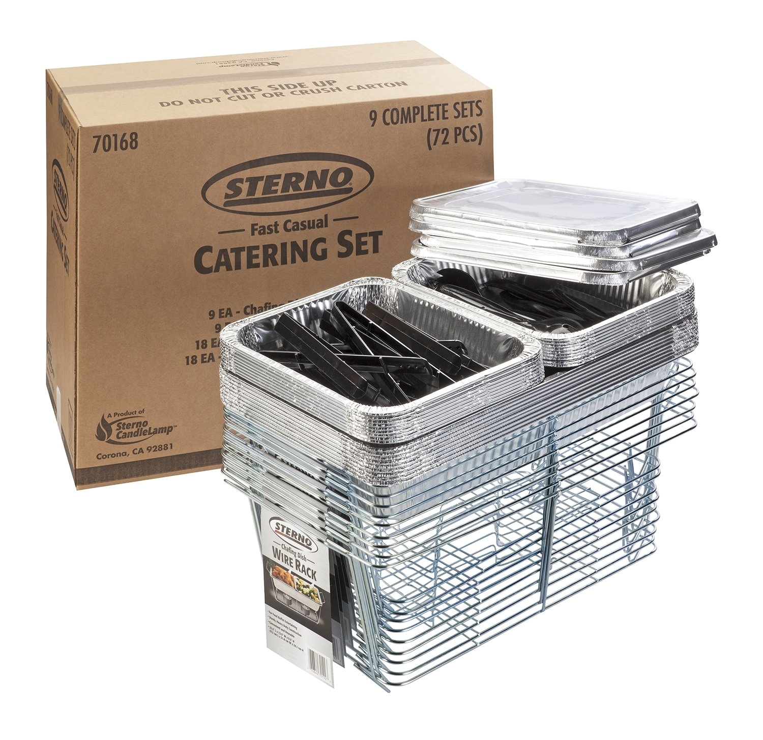 amazon com sterno 70168 fast casual catering set pack of 72 industrial scientific