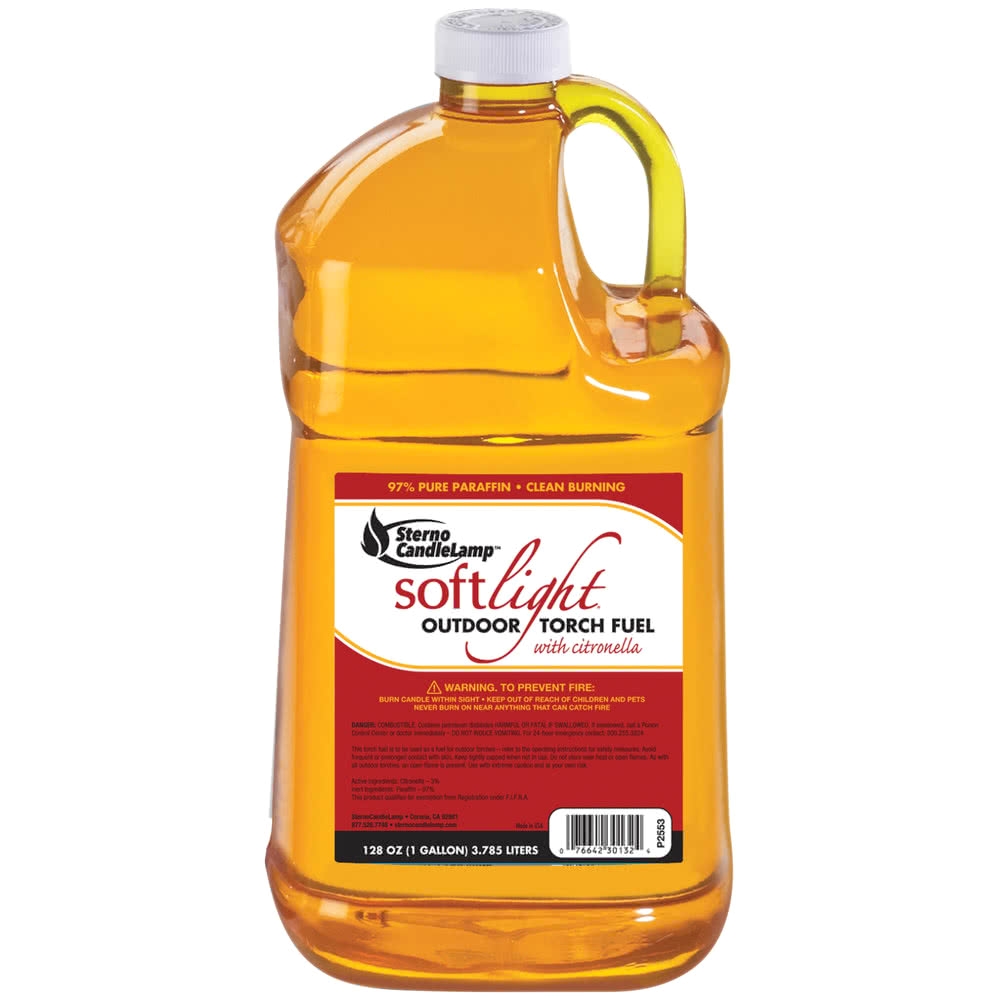 sterno products 30132 1 gallon soft light liquid outdoor torch fuel with citronella 4 case