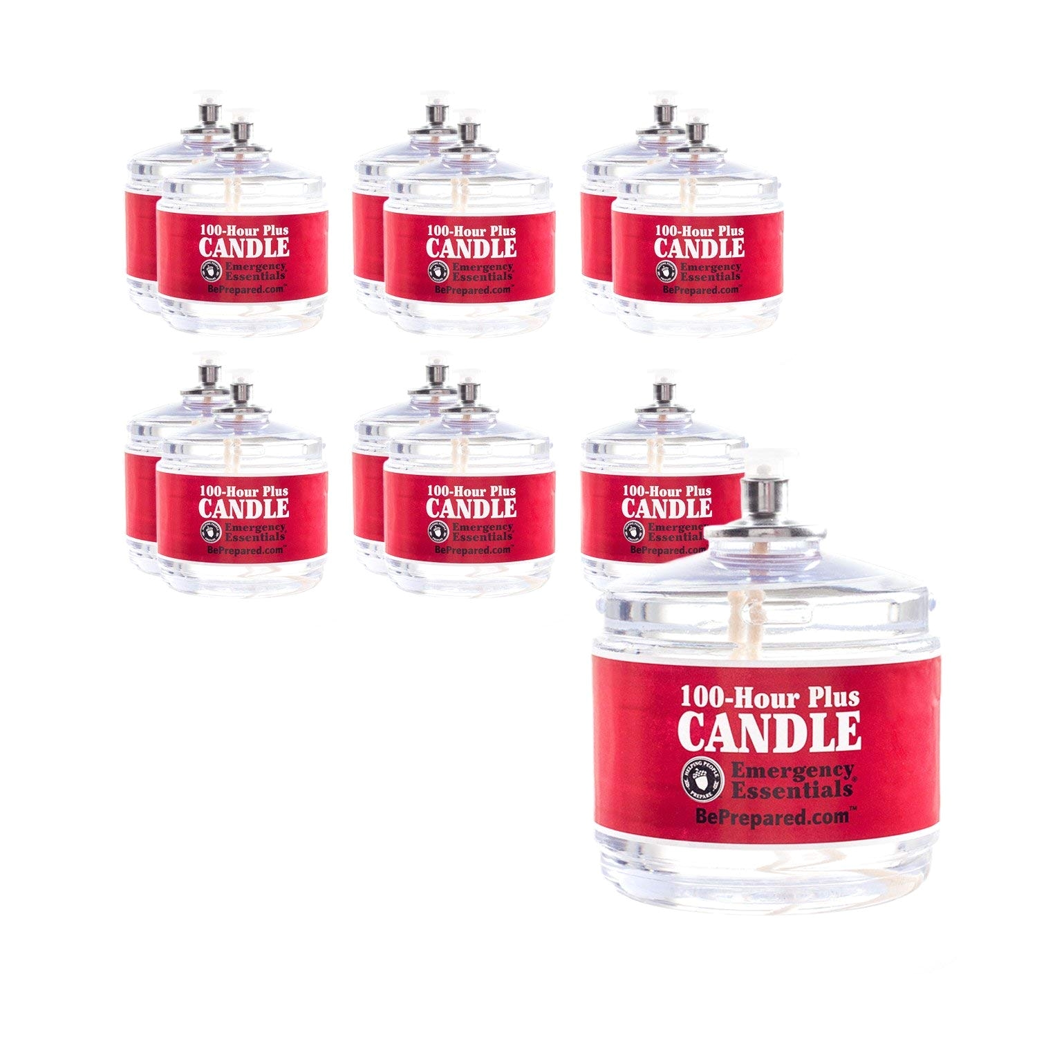 amazon com 100 hour plus emergency candle clear mist set of 12 survival candles home kitchen