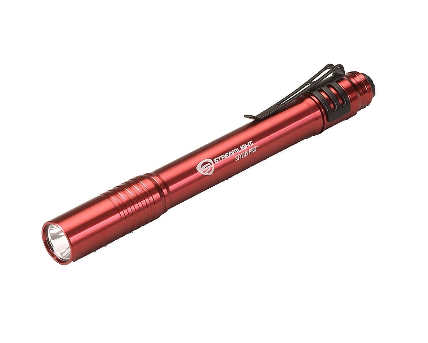 streamlight 66120 stylus pro penlight with white led and holster red 100 lumens led flashlight amazon com