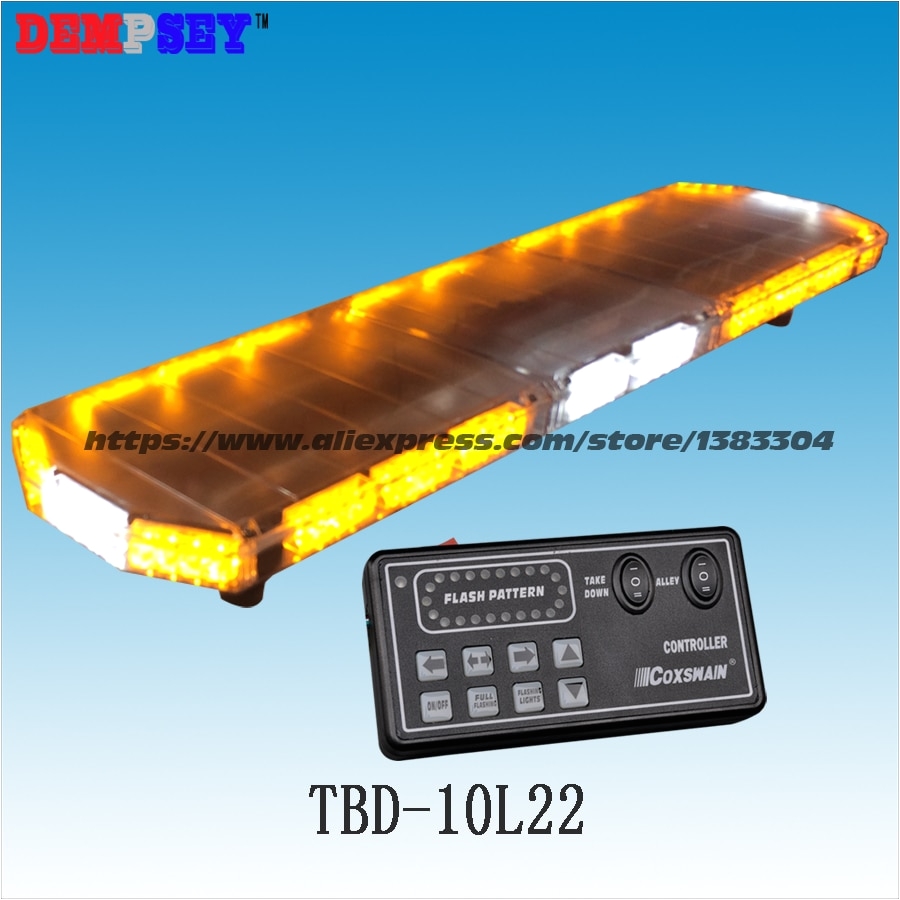 Strobe Light Bar for Trucks Tbd 10l22 Led Car Lightbar Amberwhite Emergency Warning Light Bar