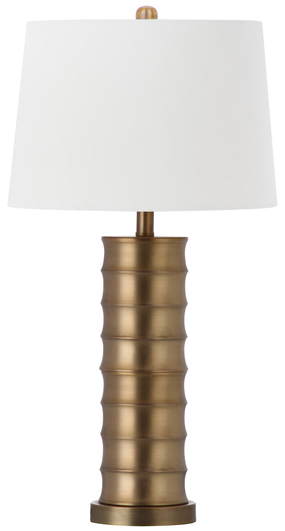 linus 28 5 inch h brass column table lamp lit4319a set2