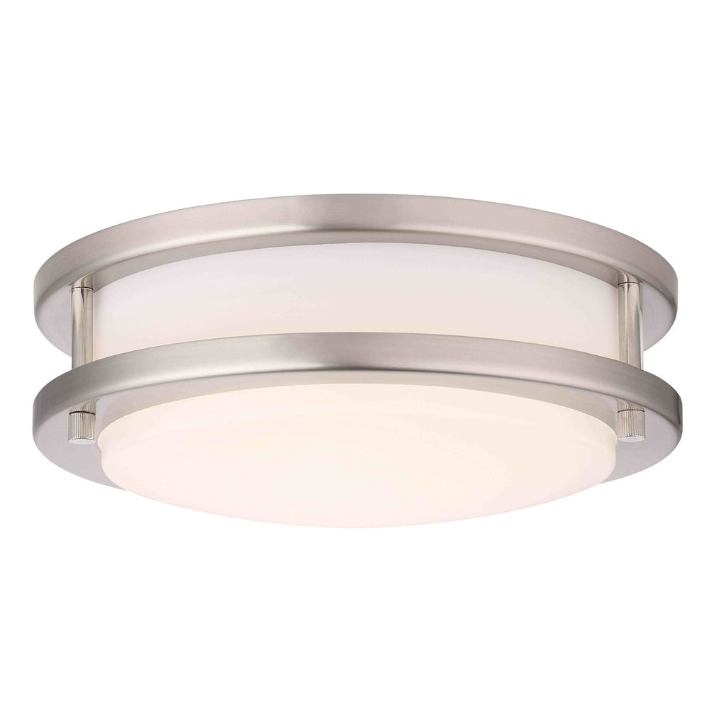 design classics lighting 10 inch led flushmount light with acrylic shade 120 watt equivalent 3010 09