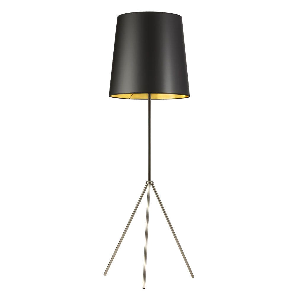 satin chrome floor lamp