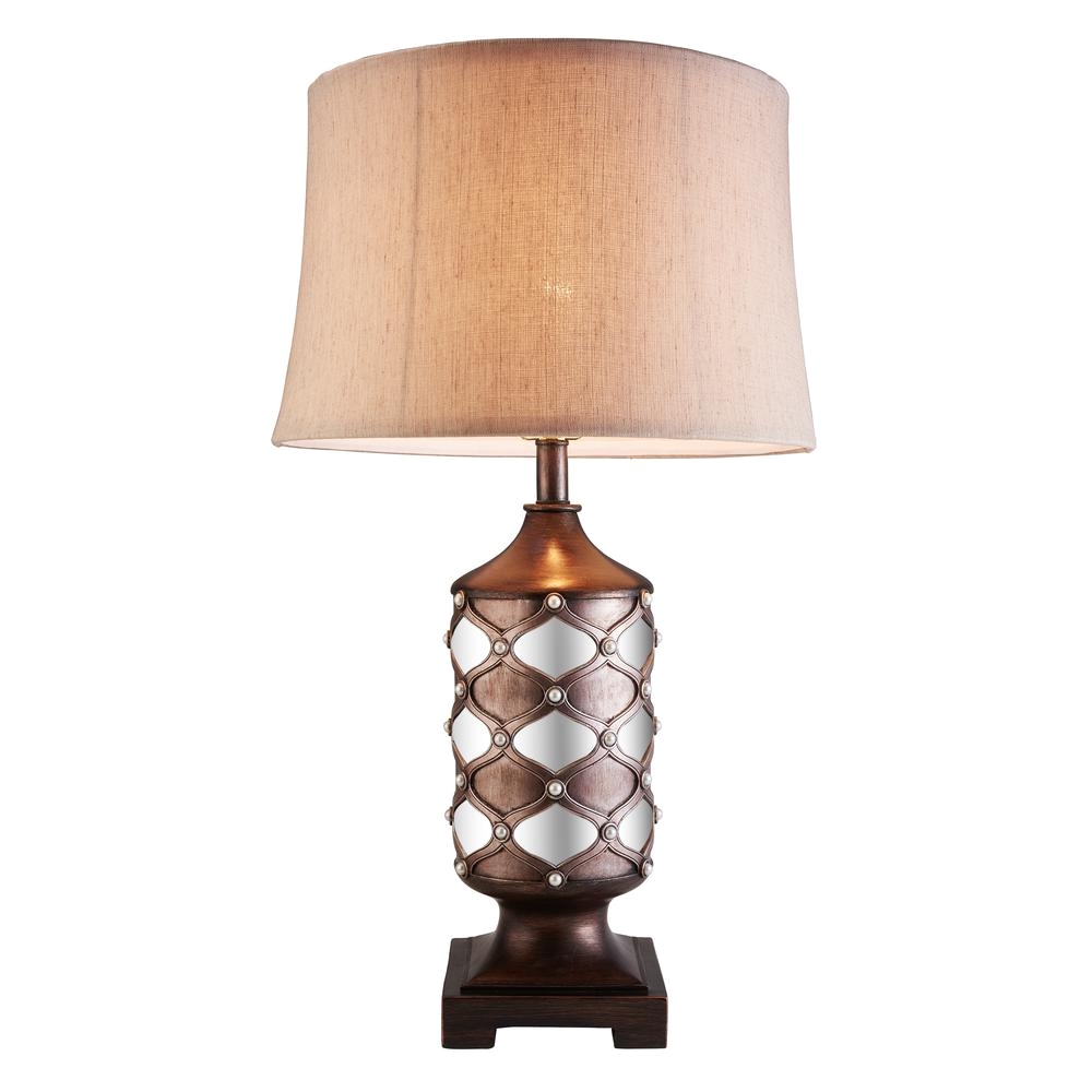 Table Lamps at Home Depot 29 5 In Arabesque Mirror Brown Table Lamp K 4278t the Home Depot