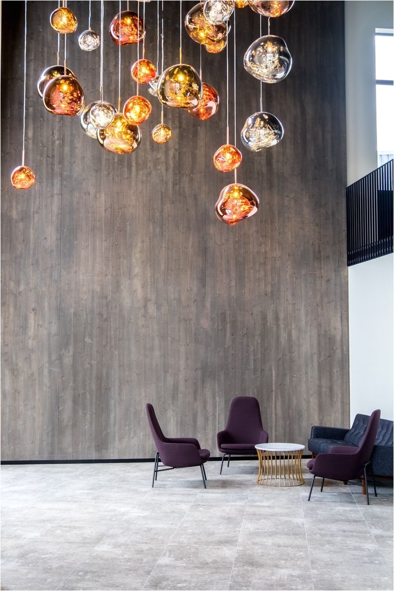 tom dixon melt pendant cluster at the fosshotel glacier lagoon a individualicious