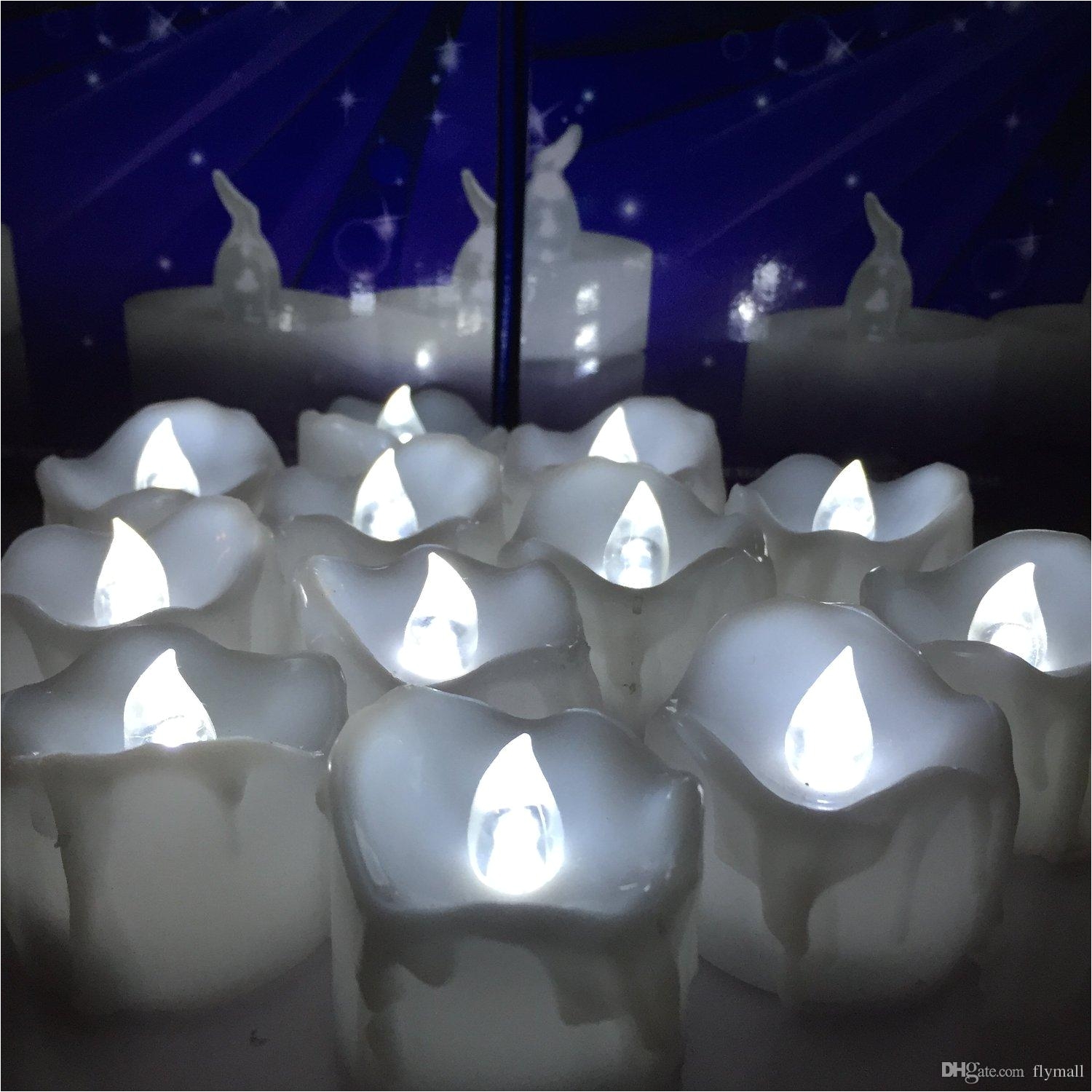 warm white flickering flameless candles with timer christmas wedding party led candle light battery operated tea