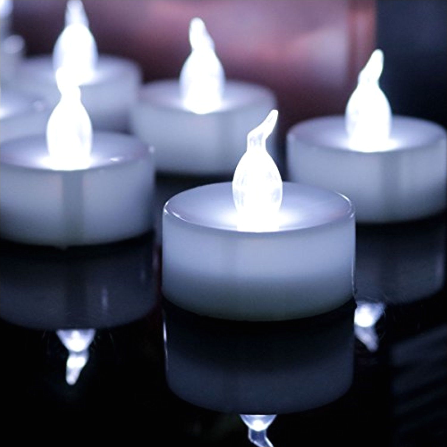 youngerbaby 24pcs cool white battery operated candles no flickering led tealight candle flameless candle led tea lights candles for wedding birthday party