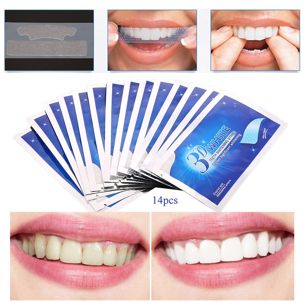 teeth veneers 28pcs 3d whitestrip white gel teeth whitening tooth dental kit whitening perfect smile for