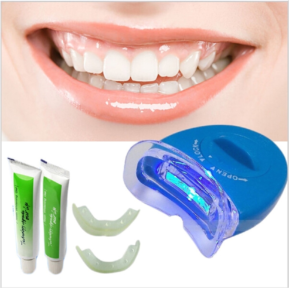 new white teeth led light whitening tooth gel whitener health oral care toothpaste kit for personal dental mouth care healthy in teeth whitening from beauty