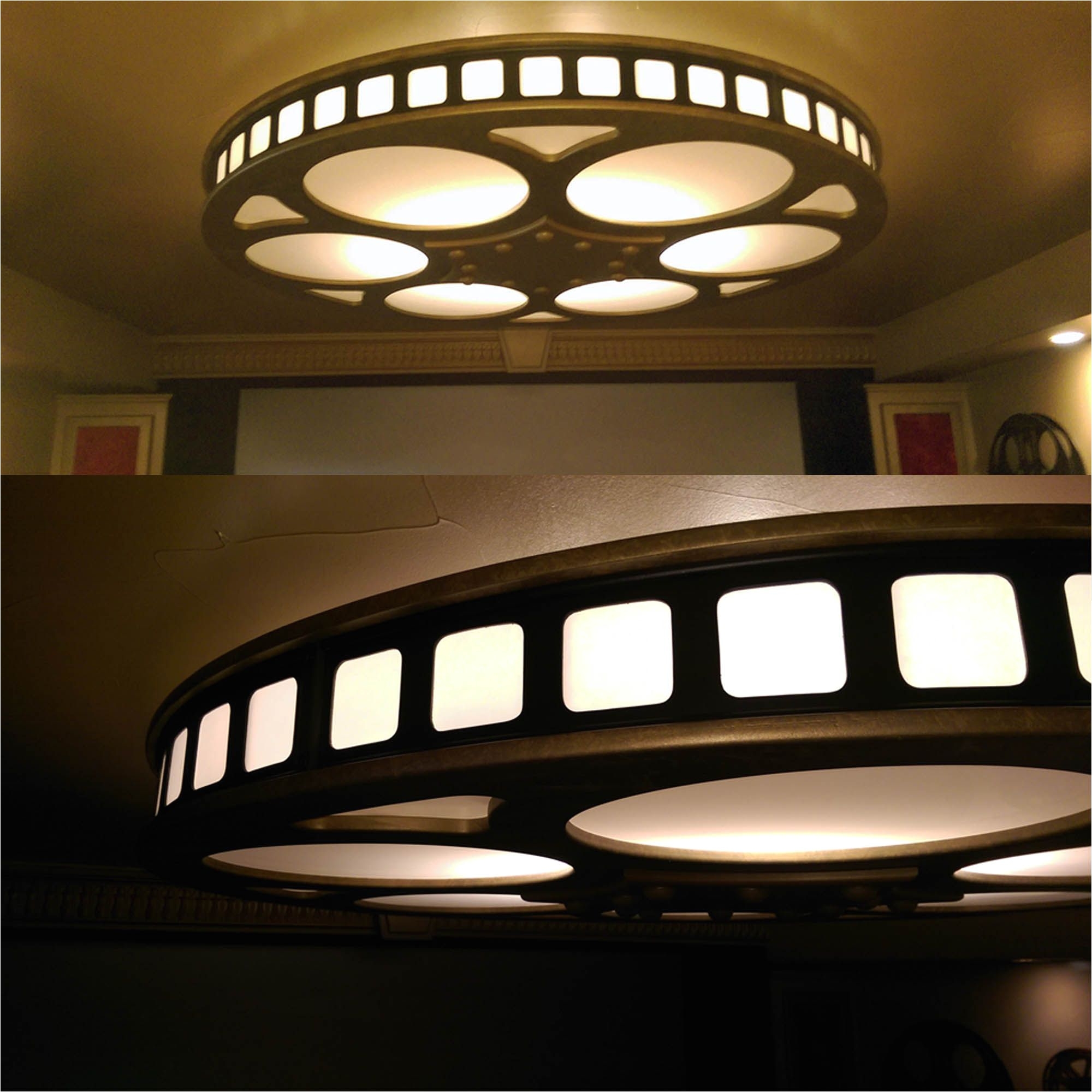 custom 6 ft wide cieling light designed and built by marioarts and can be found at