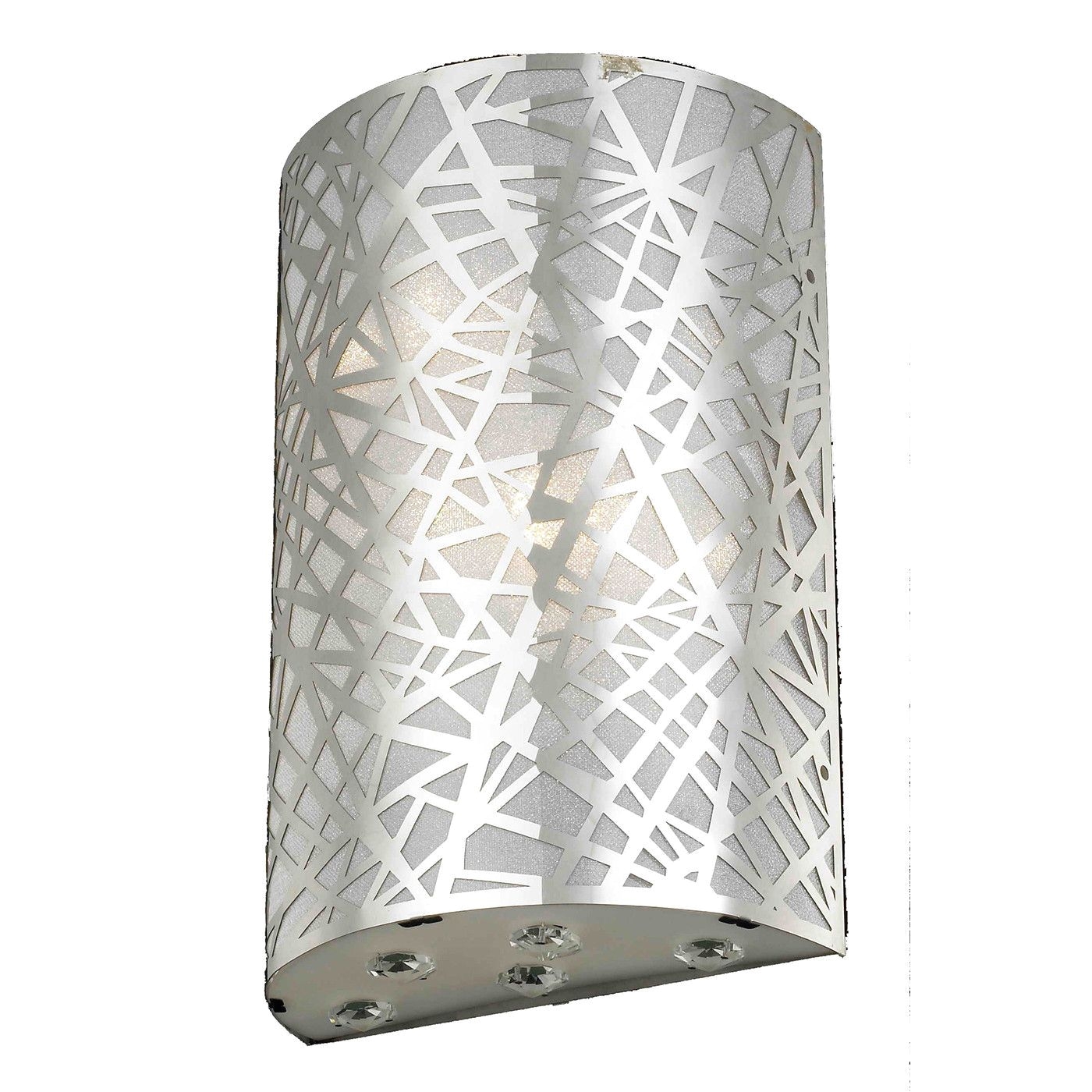 elegant lighting 2081w8c rc prism collection wall sconce l8 x w4 x h12 chrome finish royal cut crystals