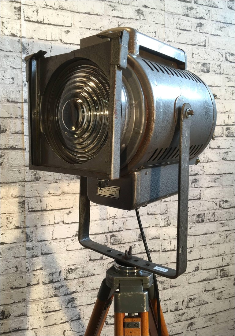 russian industrial theatre spotlight tripod lamp for sale