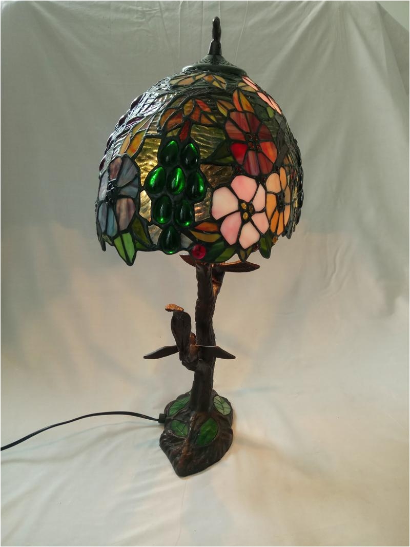 product display fumat glass table lamp stained glass