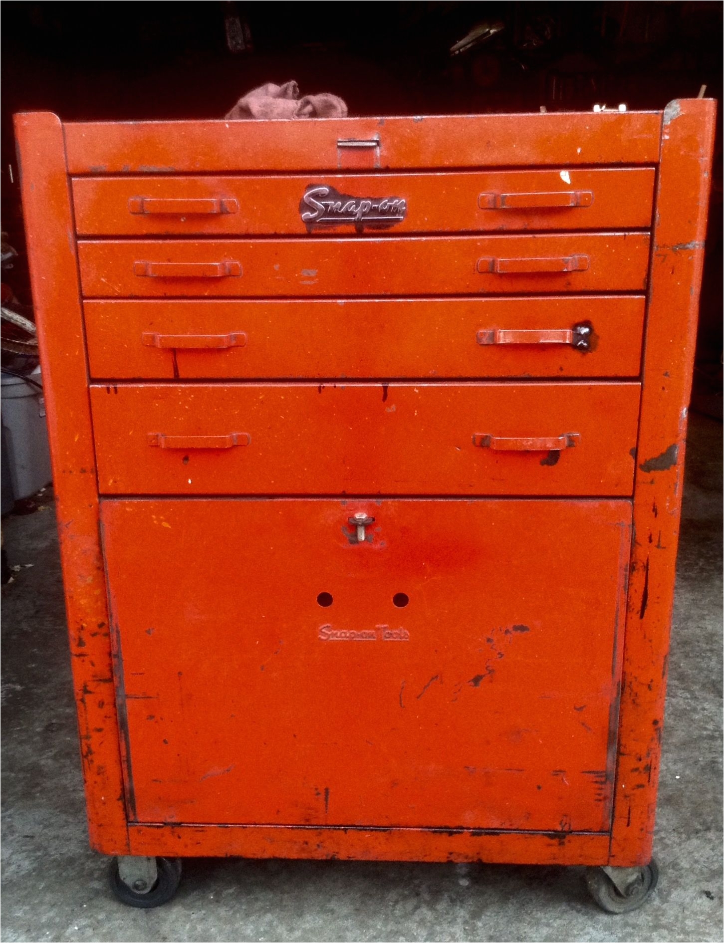 late 1950s snap on tools kr377b roll cabinet