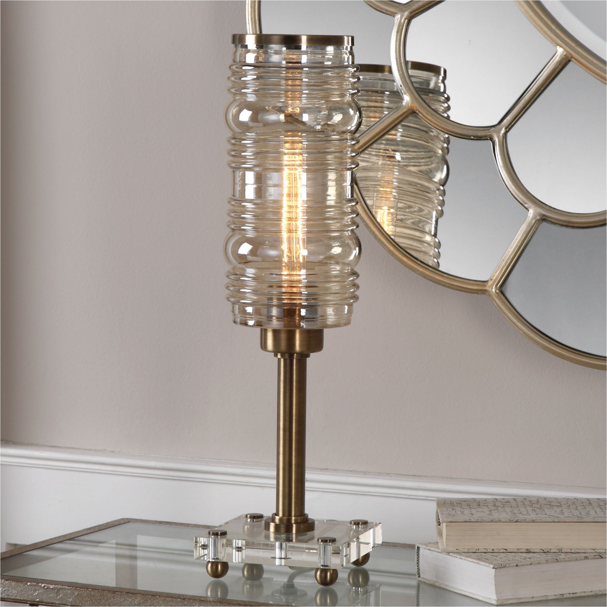 shop uttermost adelardo tubular bulb accent lamp free shipping today overstock com 13687514