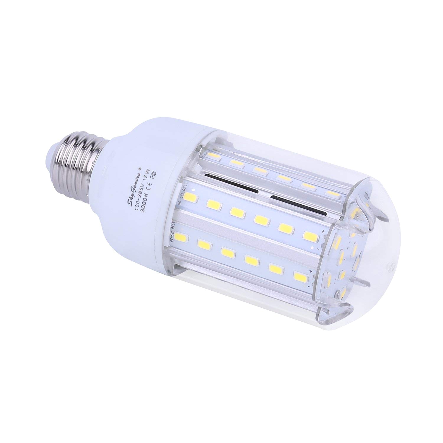 15w daylight led corn light bulb 100w incandescent replacement e26 socket 1500lm bright 6500k for home lighting garage kitchen bathroom porch bedroom