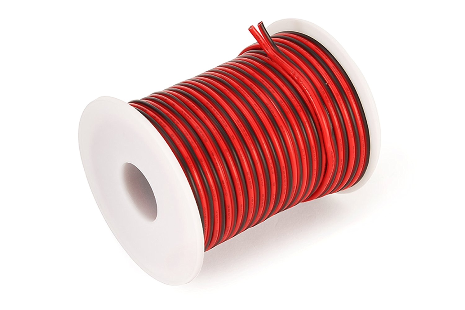c able 50foot 18 gauge hookup electrical 2 red black wire led strip extension wire awg copper flexible stranded wire cord welding leads cable conductor for