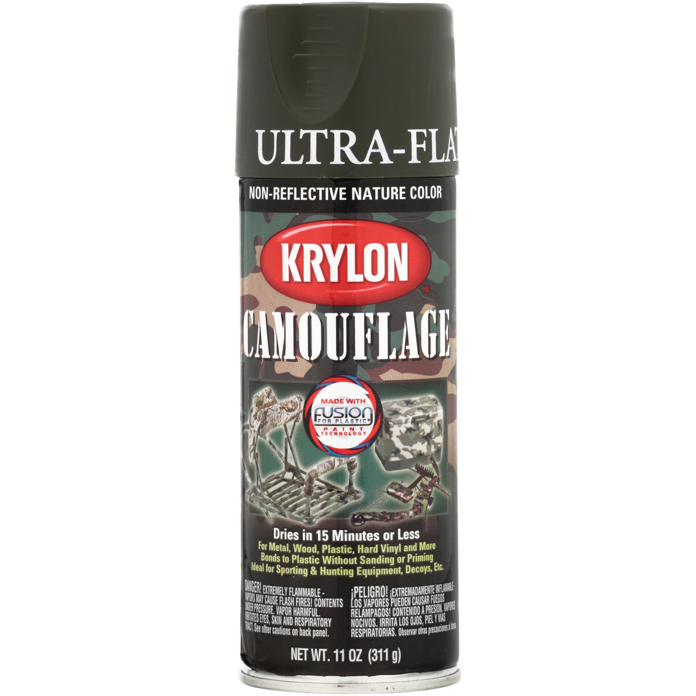 krylona ultra flat non reflective nature color olive camouflage spray paint 11 oz can walmart com