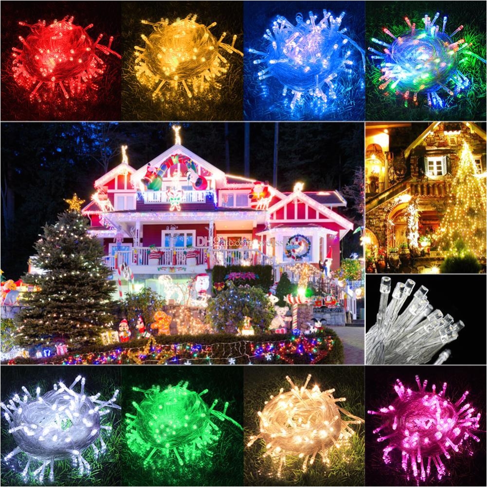 dhl christmas crazy selling 10m 100 led string decoration light 110v 220v for party wedding led christmas twinkle lighting string party lights outdoor