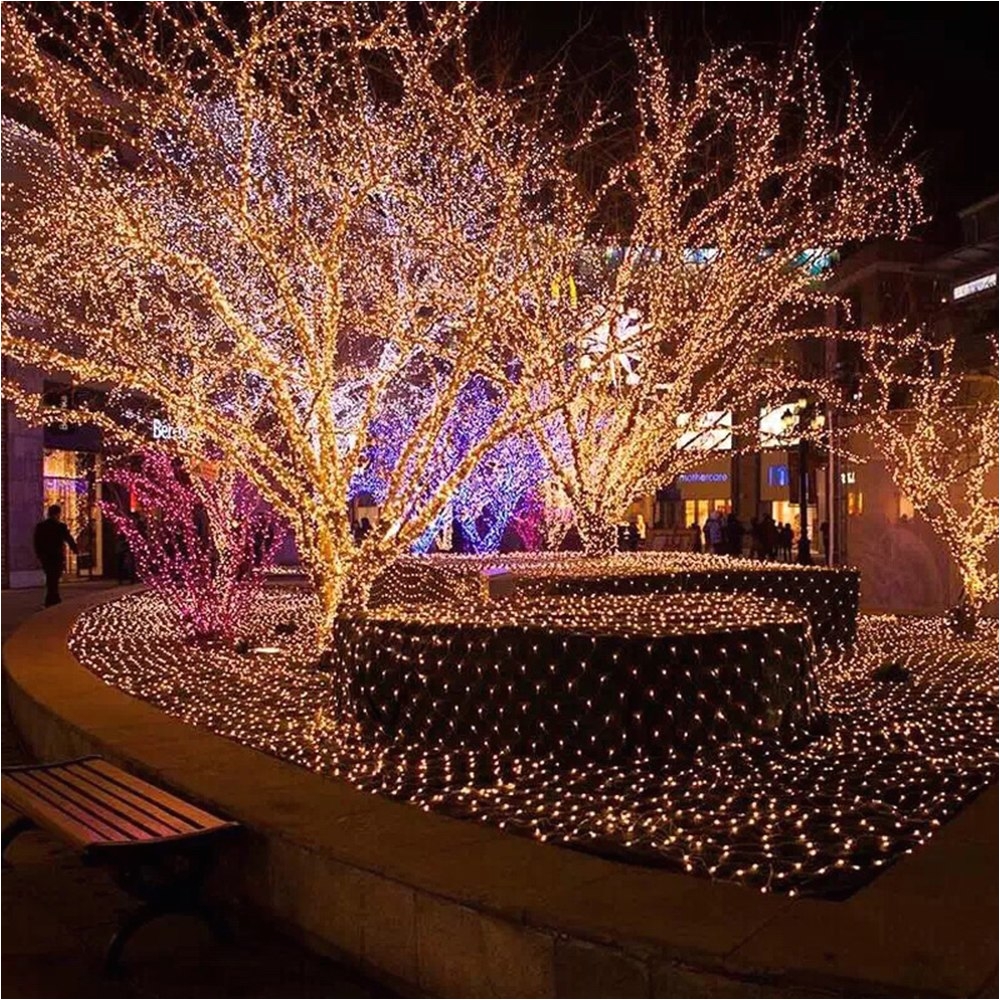 light tree led string lights 100leds with eu us plug for christmas tree house courtyard party garden holiday decor lantern q in led string from lights