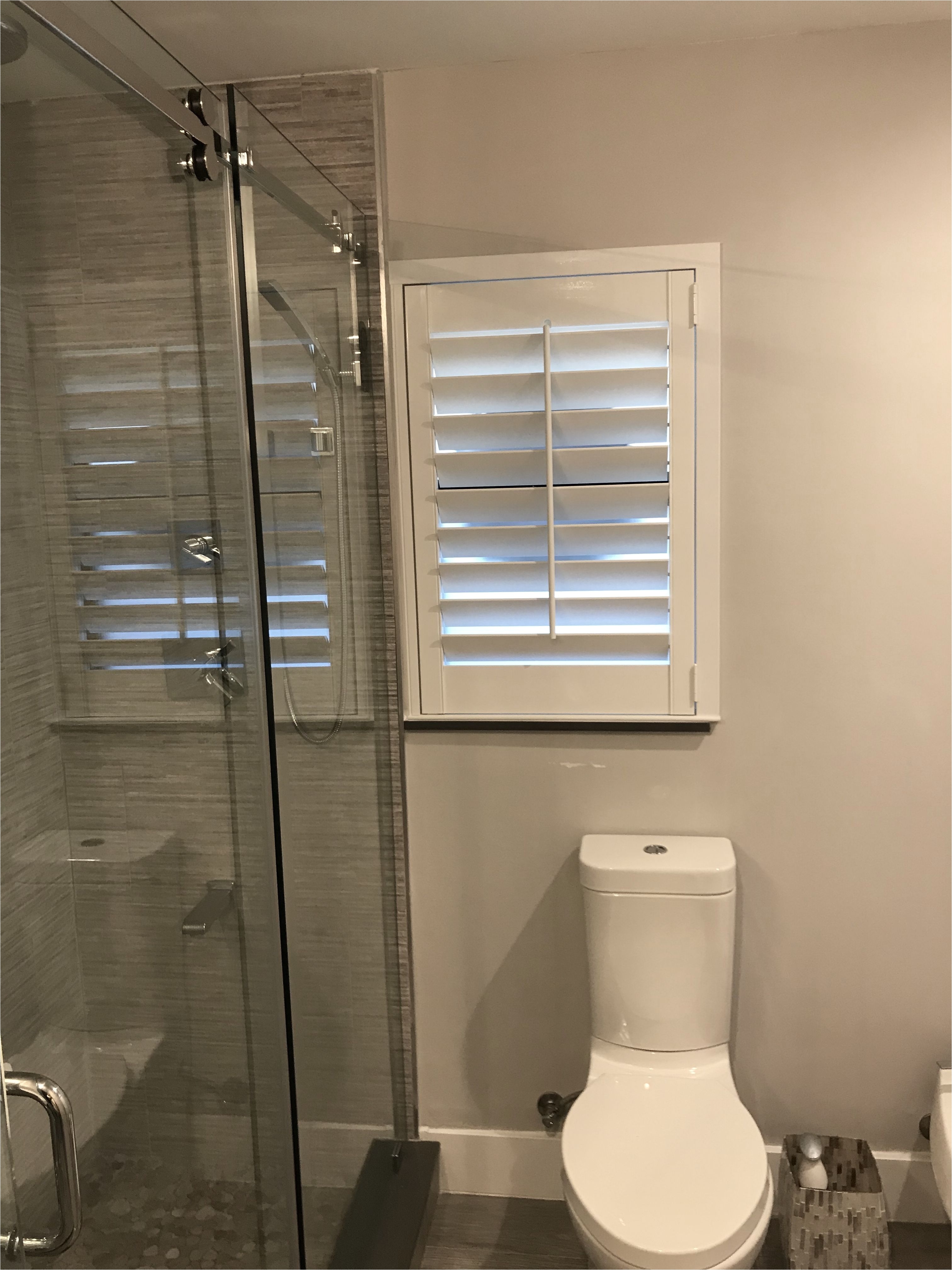 2 sided z frame with l fame and sill plantation shutter by elite decor miami bathroom