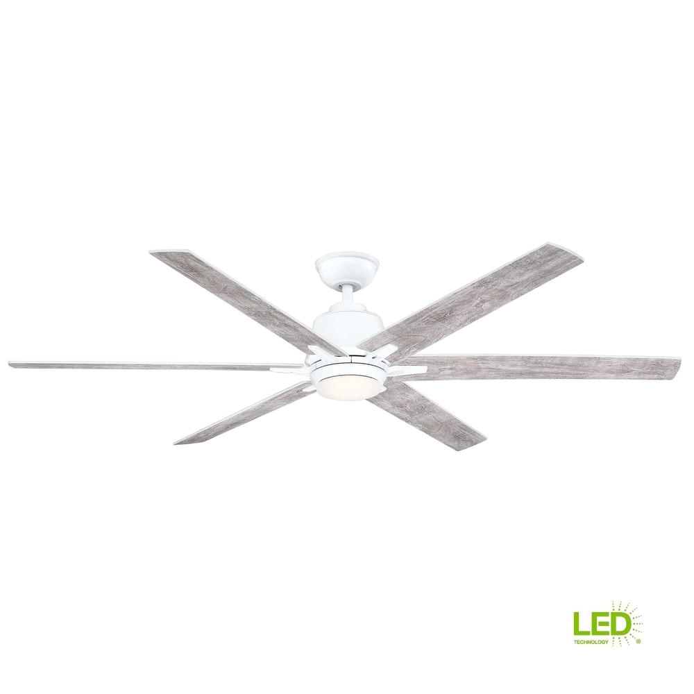 home decorators collection kensgrove 64 in led white ceiling fan with remote control