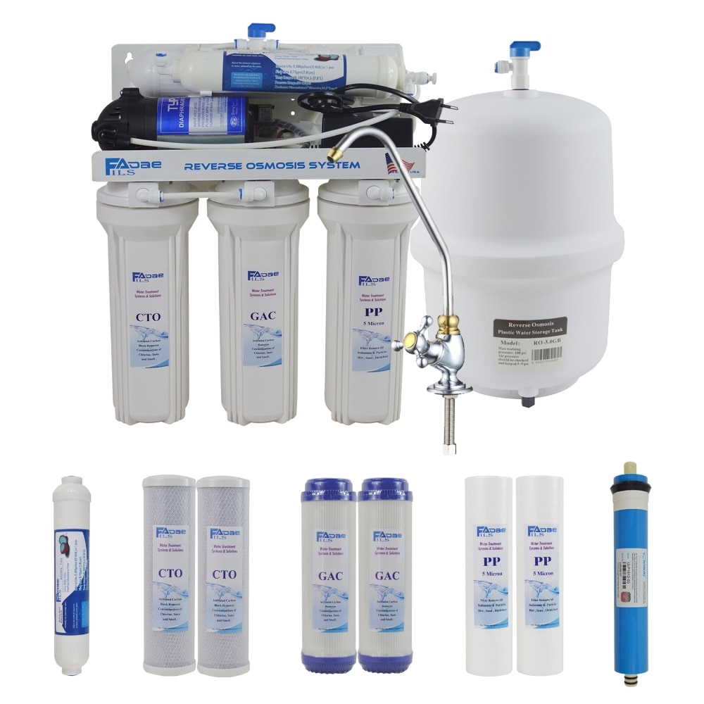 aliexpress com buy 5 stage undersink reverse osmosis drinking water filtration system 50gpd plus extra set of 4 supreme quality replacement filters from