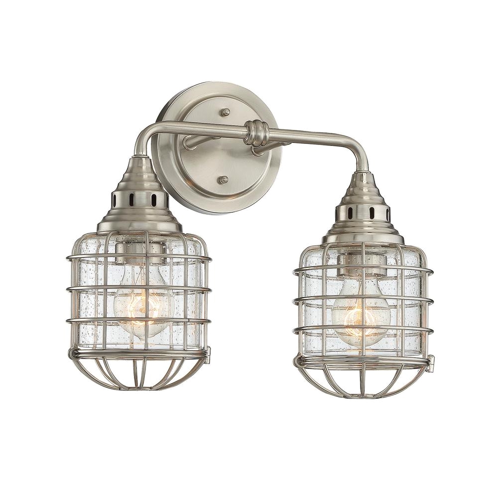 filament design 2 light satin nickel bath light