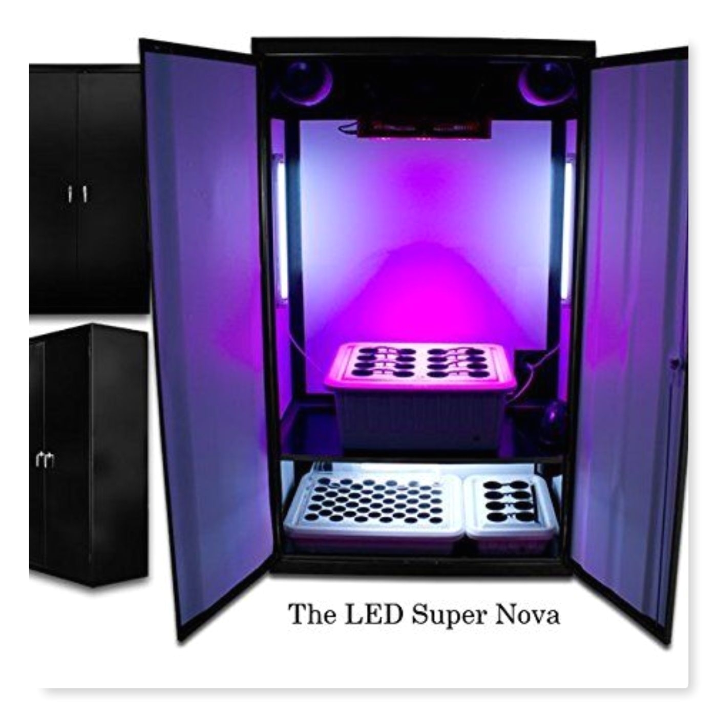 led super nova grow tent complete automated grow box system award winning design and construction