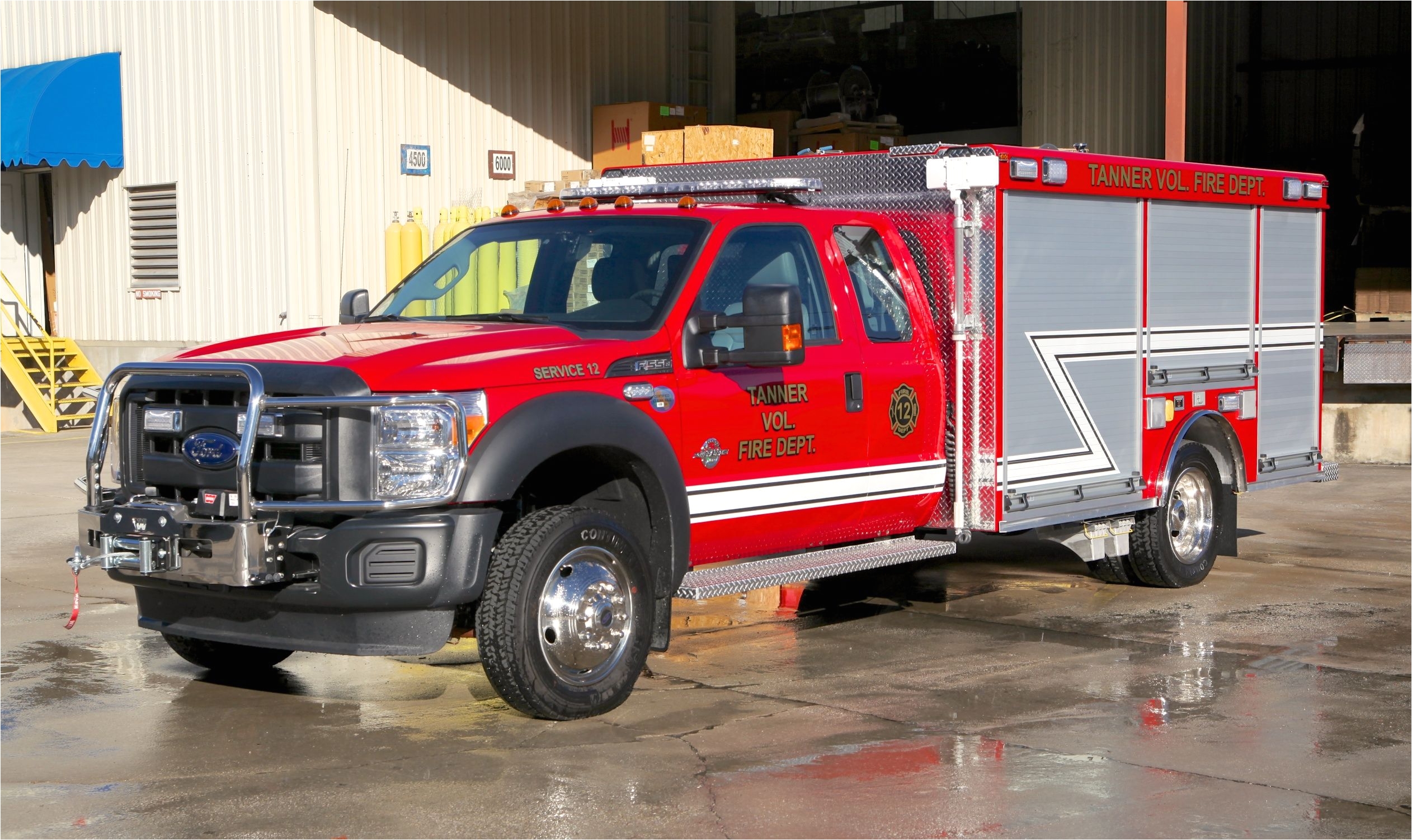 congratulations to tanner volunteer fire dept on their new delivery ford f550 4x4 300