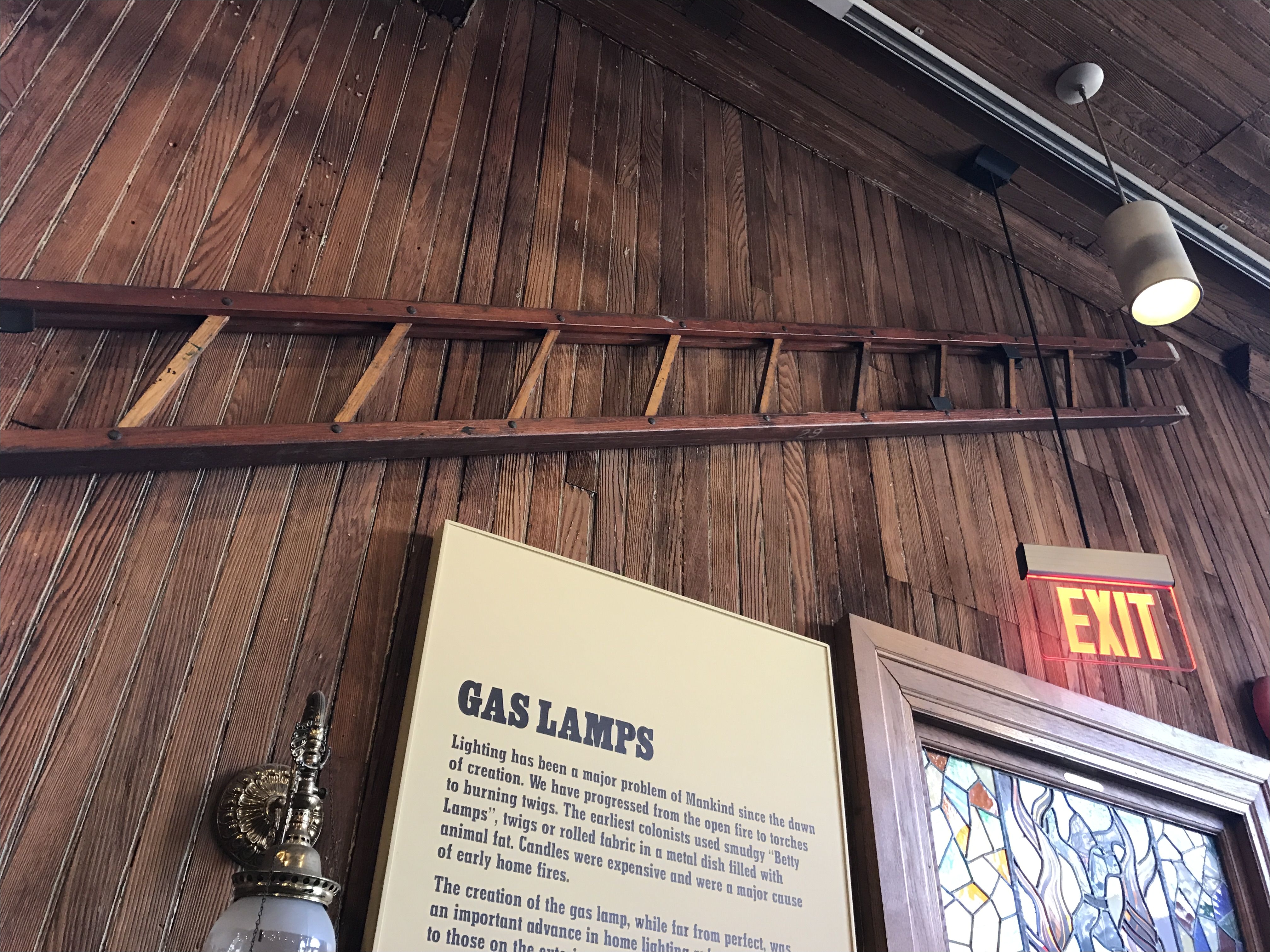 wooden firefighter attic ladder