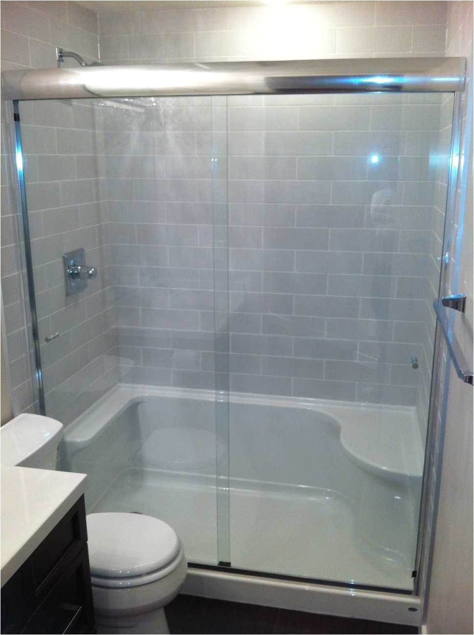 tile shower tub to shower conversion bathroom renovation