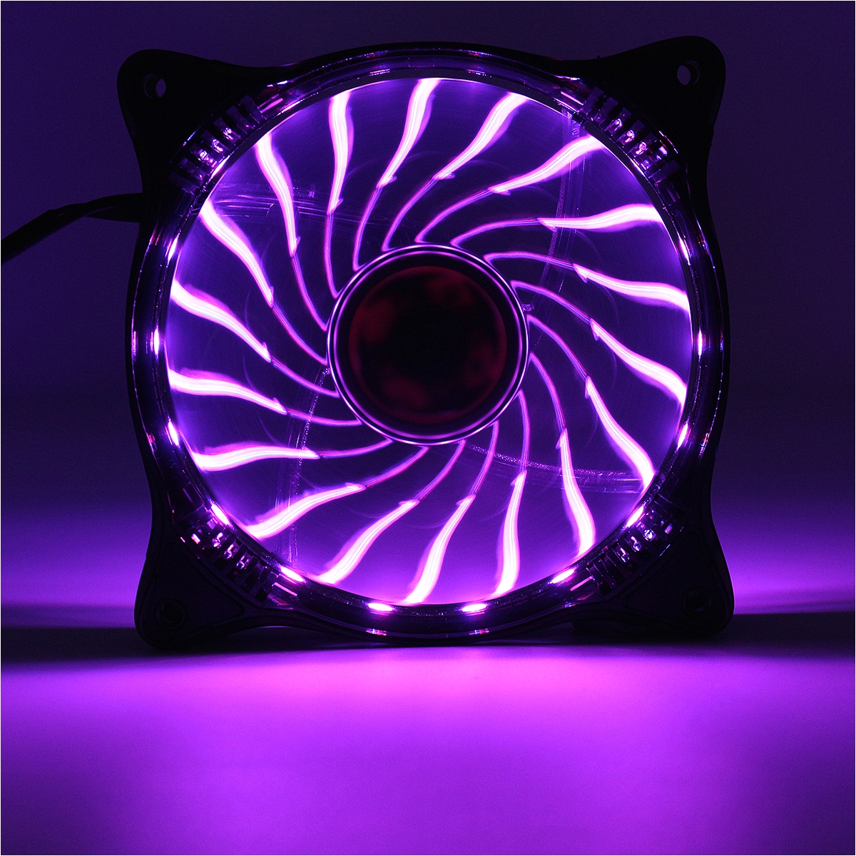 120mm 12v 3 pin rgb led light pc cpu cooling fan cooler silent heat sink