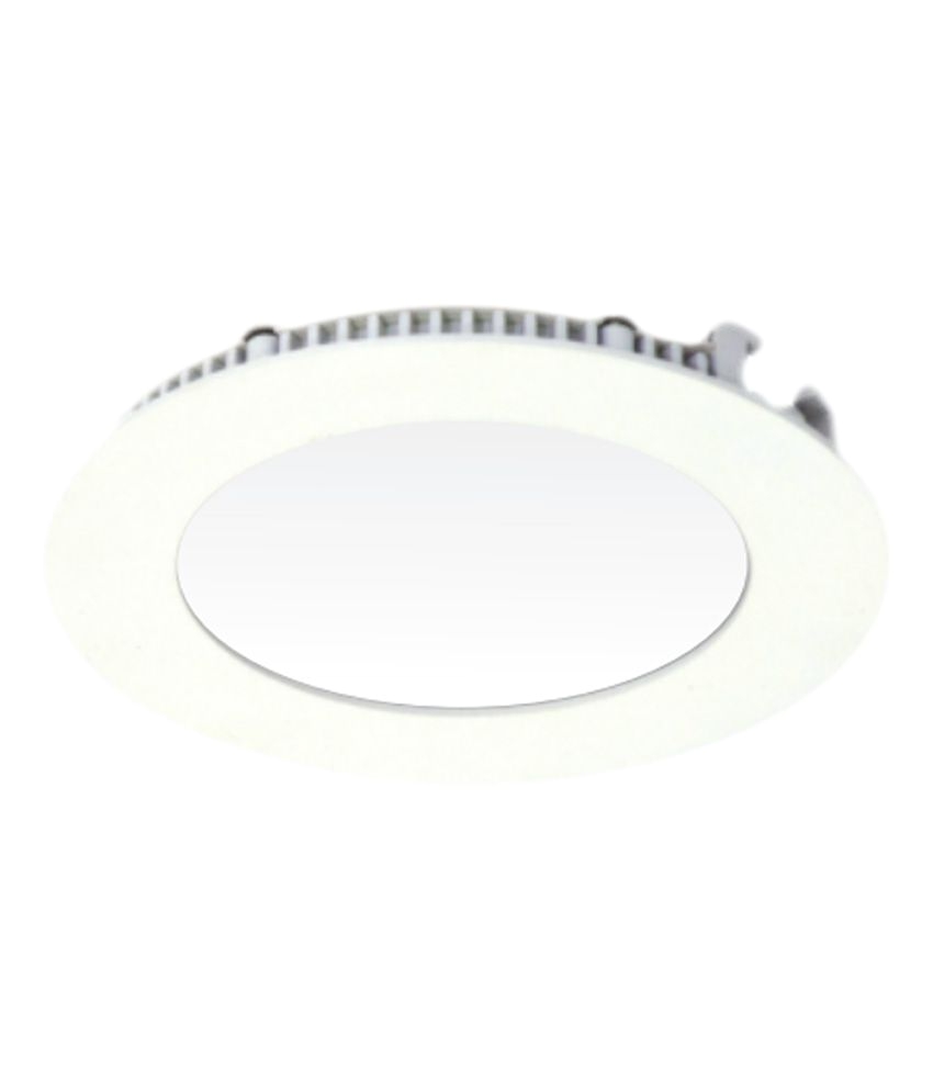 godin white round panel led light