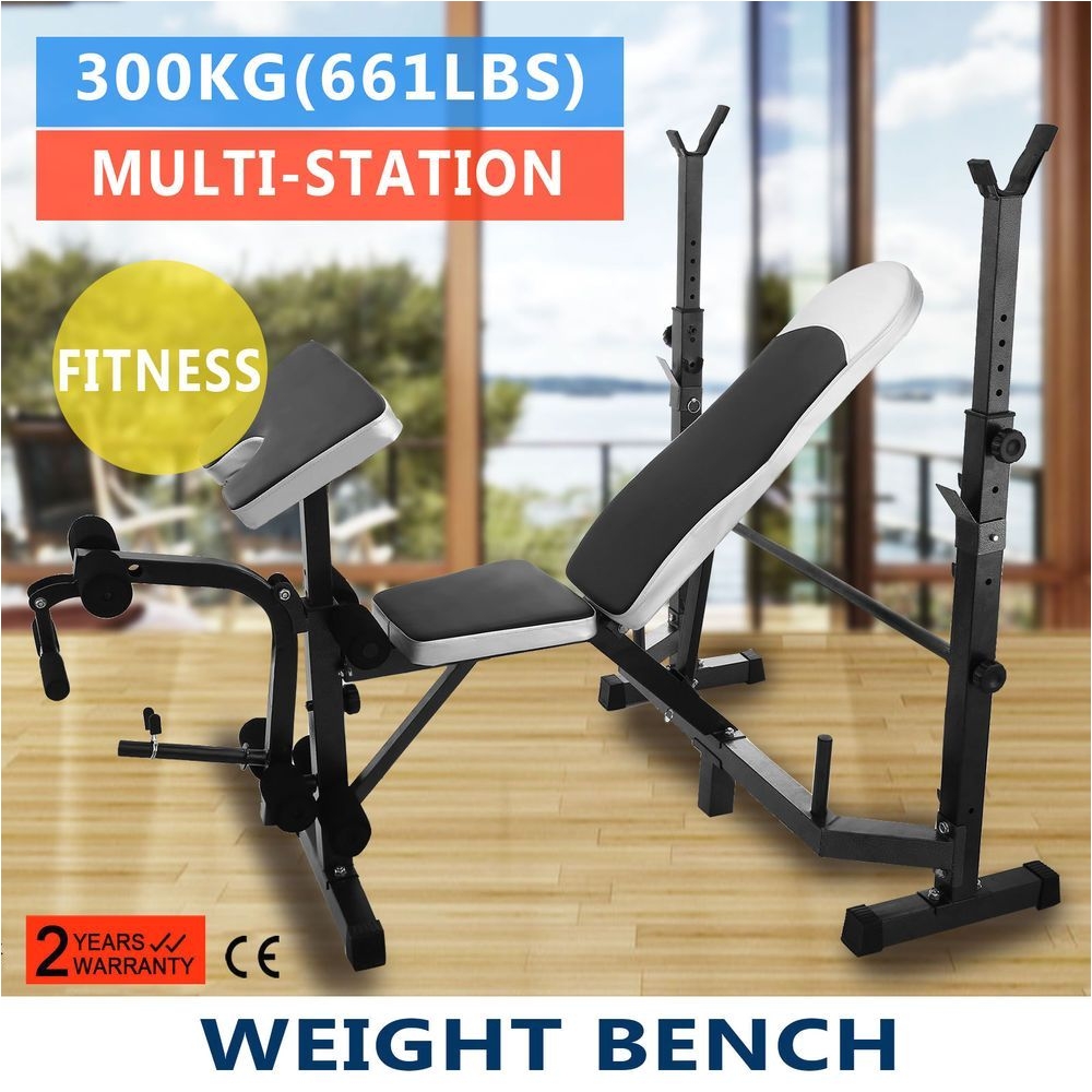 Weight Sets with Bench Weight Lifting Bench Combo Fitness Home Gym Bench Set Adjustable