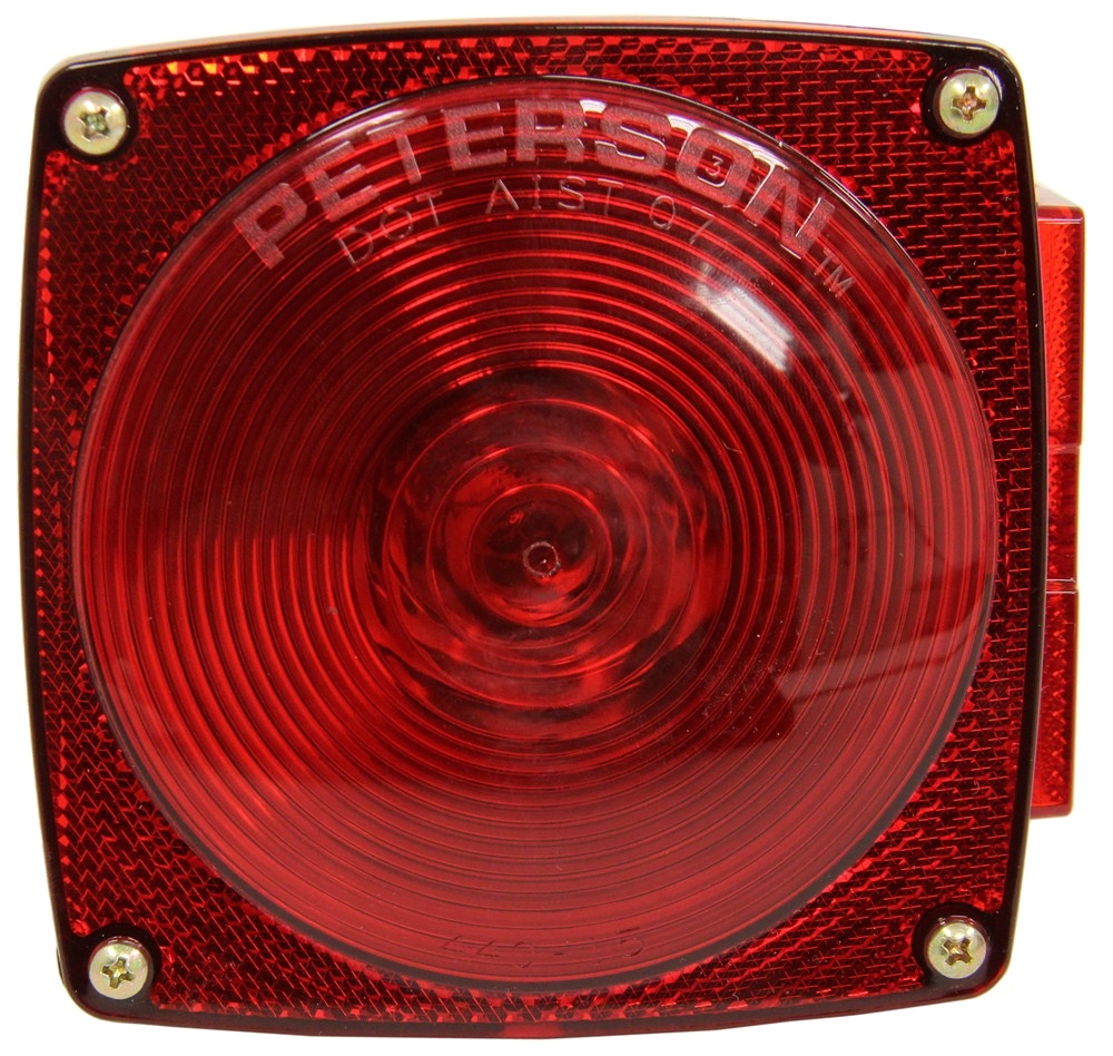 peterson square trailer tail light 6 function right hand peterson trailer lights 432200