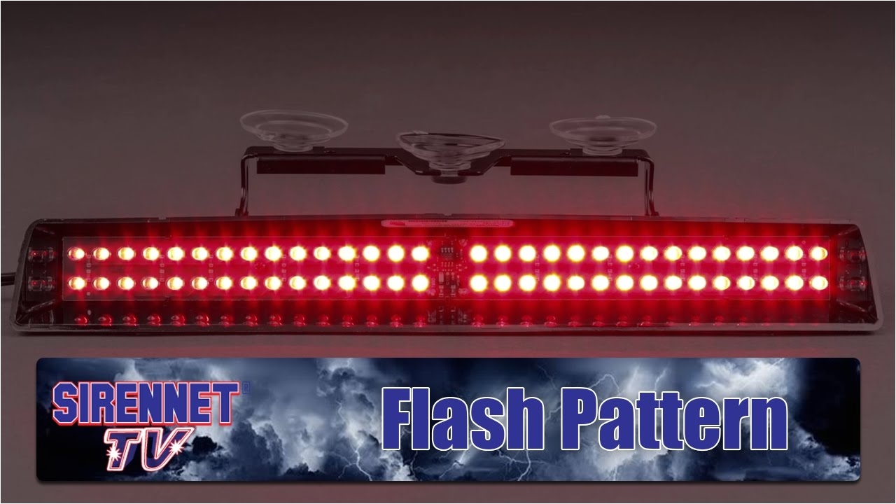 flash pattern whelen slim miser led dash light