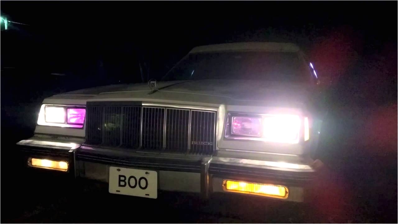 purple wig wag headlights on buick hearse