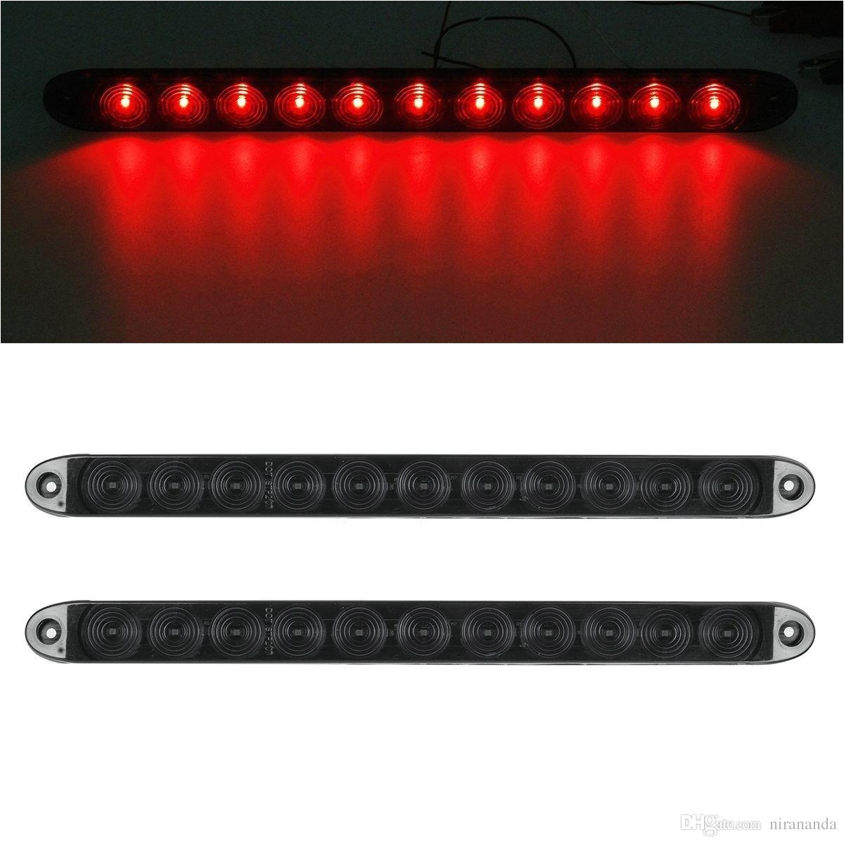 discount 15 smoke red 11 led waterproof car trailer truck stop turn tail brake light bar identification light from china dhgate com