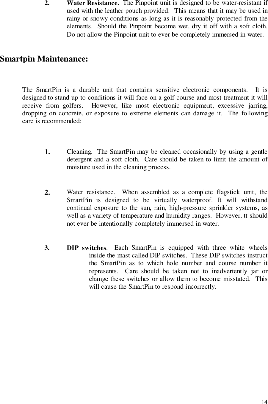 page 14 of 010417 0d smart pin user manual manual signal golf international pte