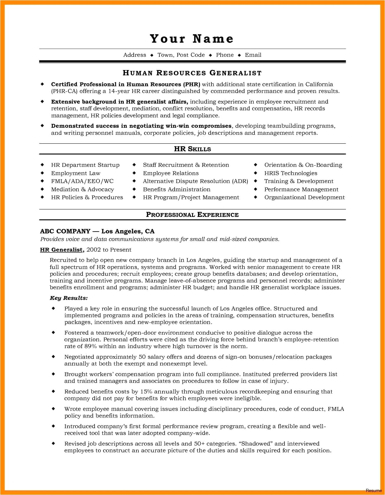 gallery of resume experience example fresh resume for it job unique best examples resumes ecologist resume 0d