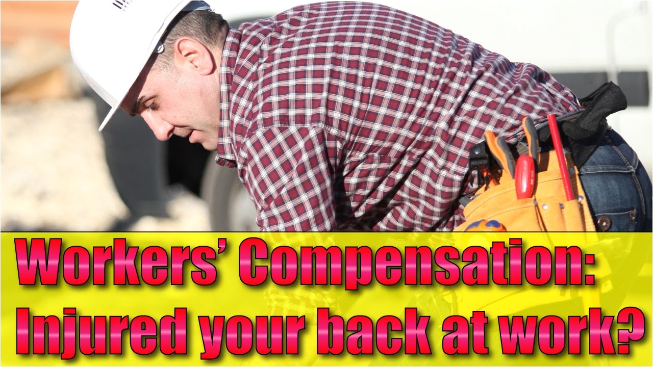 workers compensation back injury at work is it workers comp
