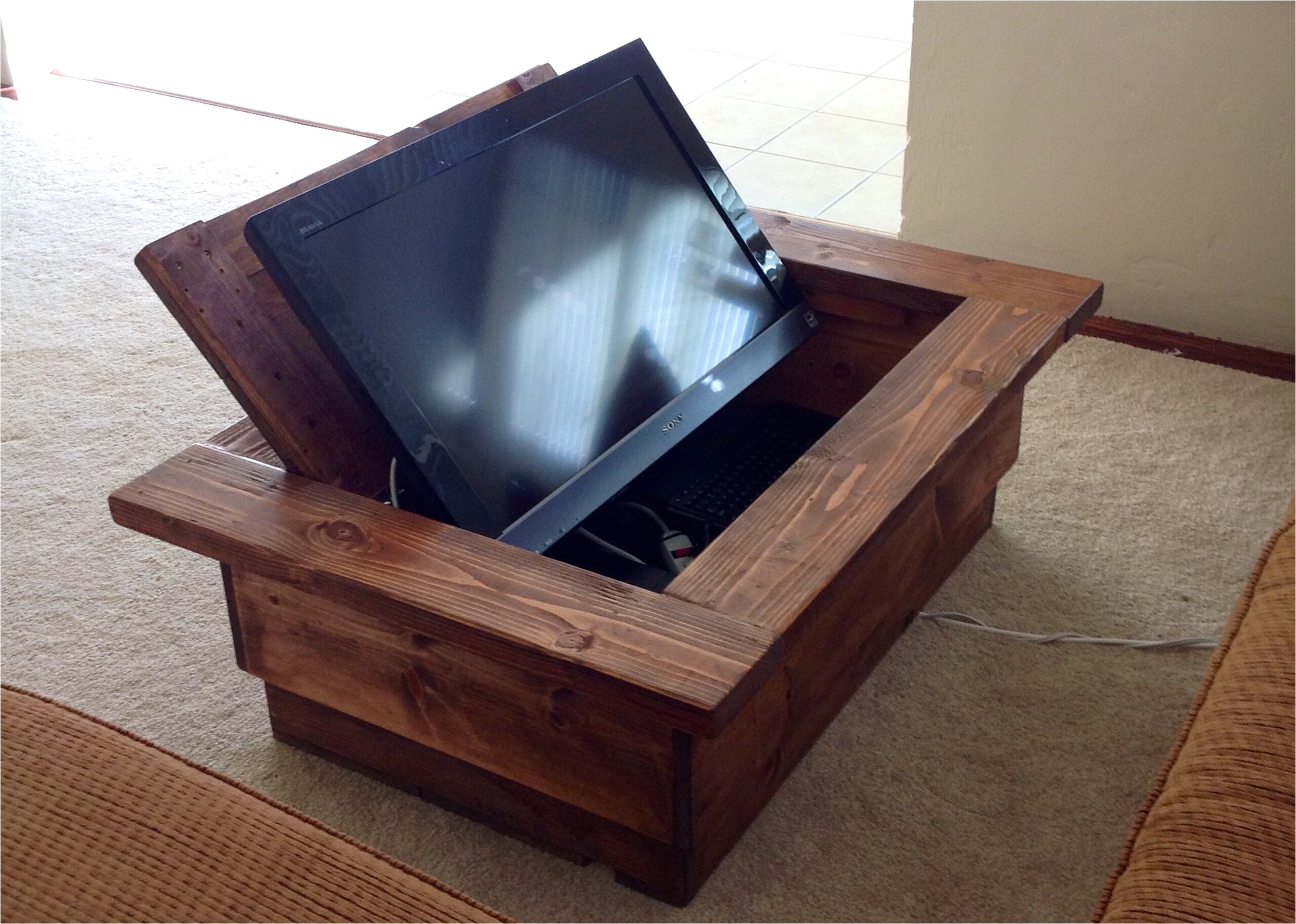 Arcade Coffee Table Hidden Tv Coffee Table Don T Have to Have Such A Large Tv to See