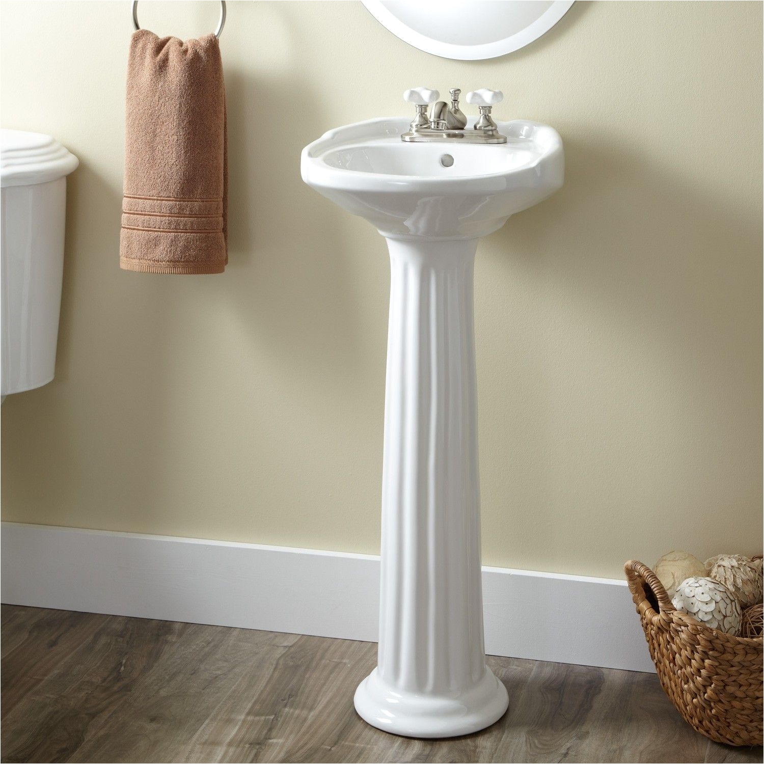 Bathroom Design Ideas Pedestal Sinks Victorian Ultra Petite Porcelain Pedestal Sink In 2018