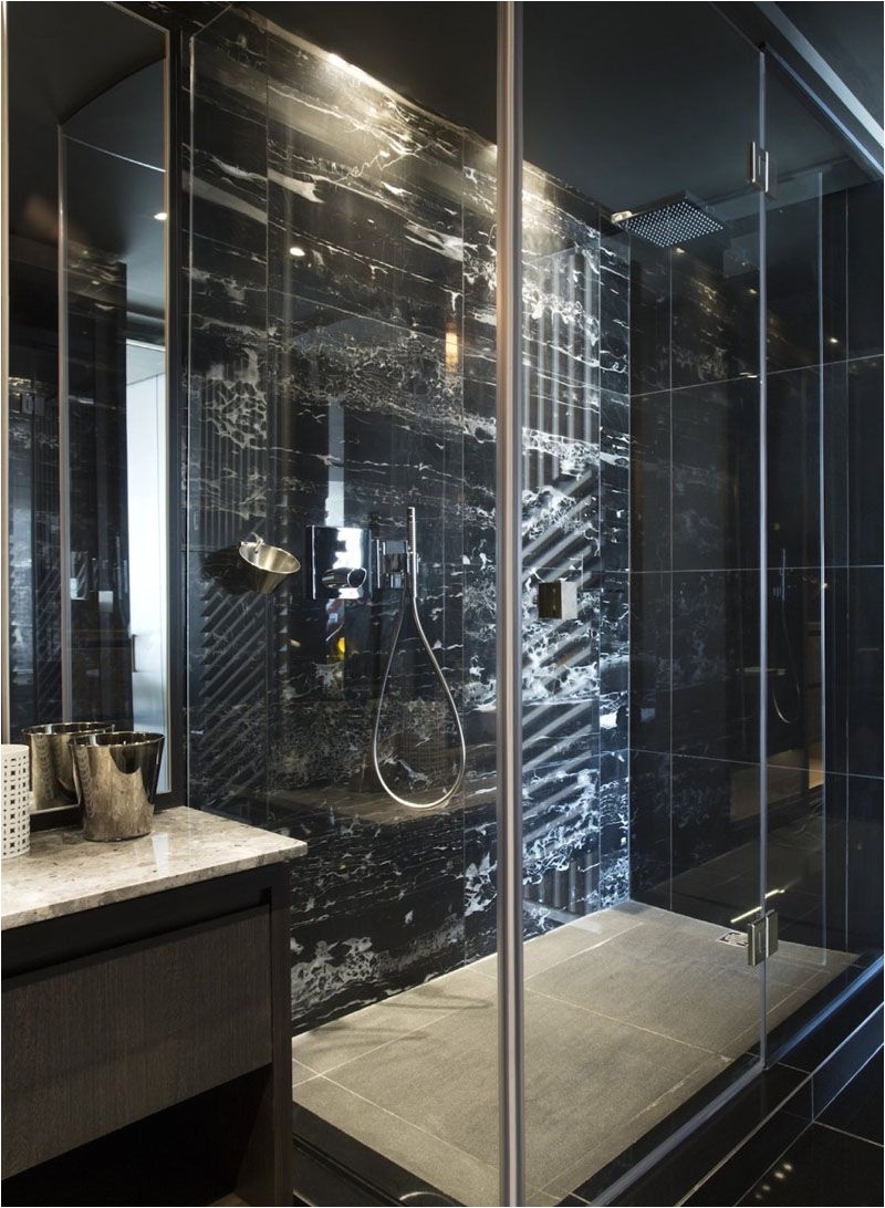 Bathroom Design Idea 5 Ideas For Adding Marble To Your Bathroom Shower Surround This bathroom features black marble for a dramatic effect