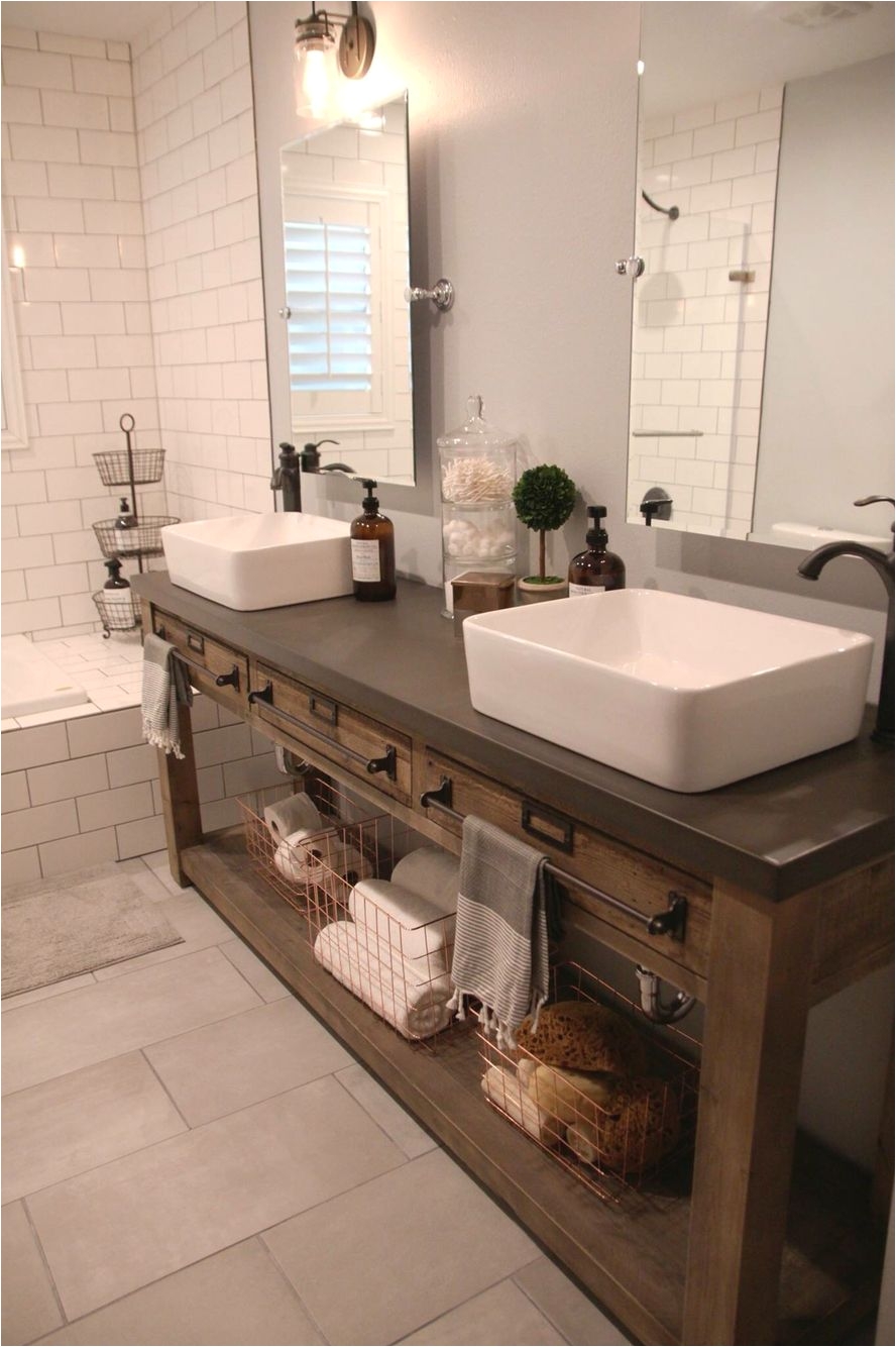 bathroom flooring subway tile tub and shower cement sink if kitchen goes well add additional floating shelves