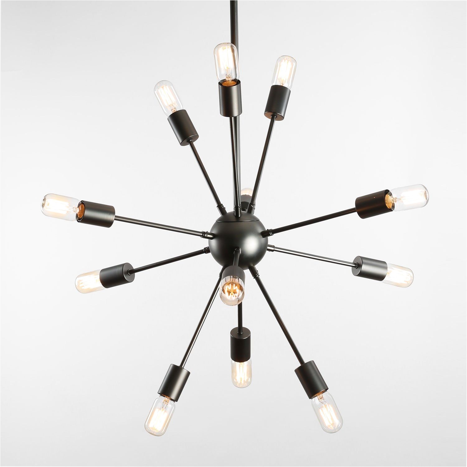 Medium 12 Light Gunmetal Sputnik Hanging Pendant Startling review available here home