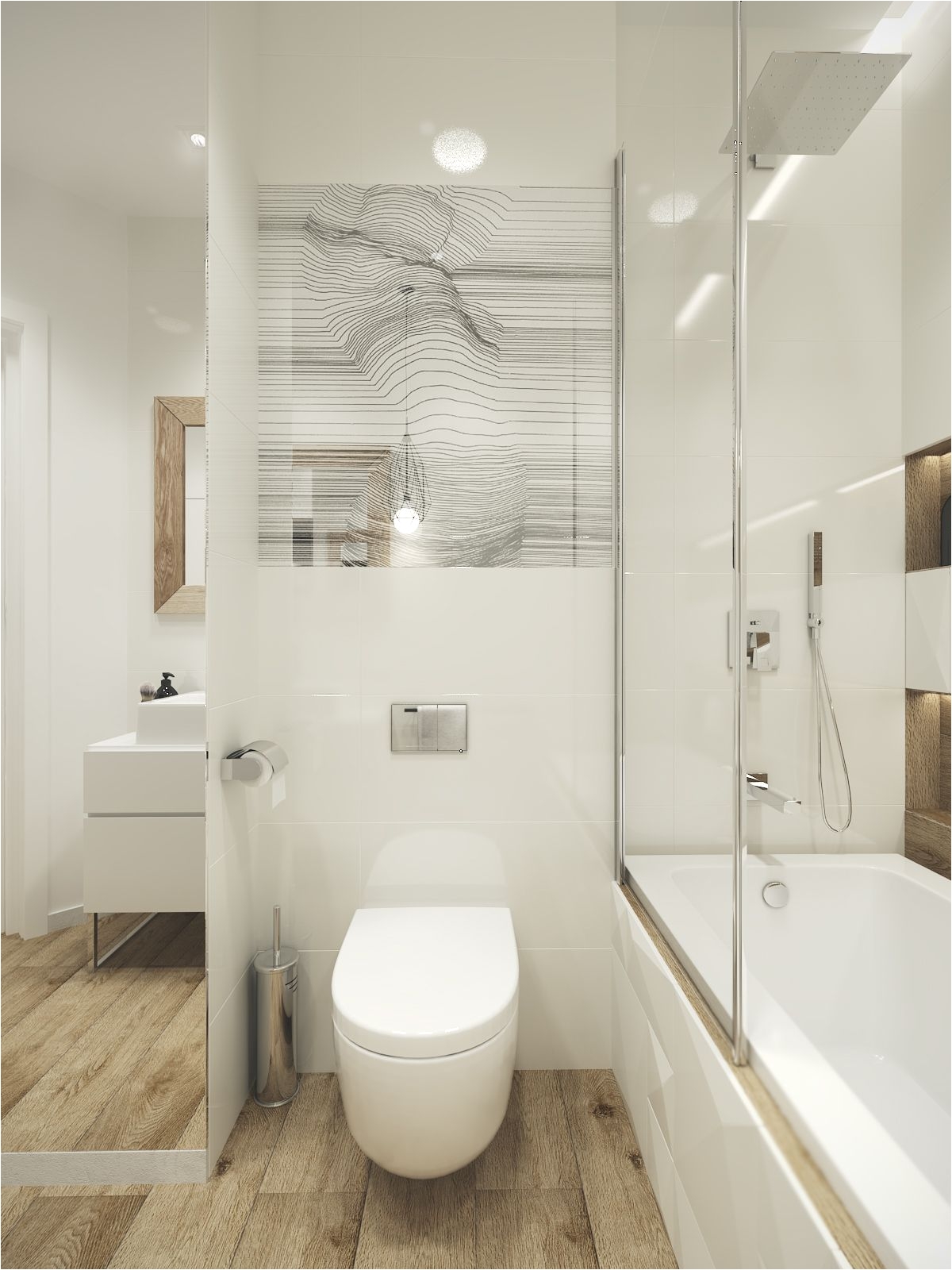 Cosy elegant and functional bathroom which is only 4 5m2
